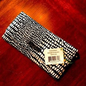 Vera Bradley Trifold wallet midnight snakeskin